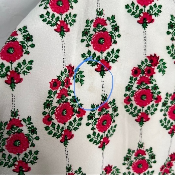 Club Monaco Layli Floral Silk Front Tie Skirt Size 2 - Picture 10 of 12